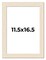 11.5x16.5 Wide Barnwood Picture Frame with UV-Resistant Acrylic & Acid Free Backing, Available in 6 Paint Finishes - Grey, Brown, White, and Black
